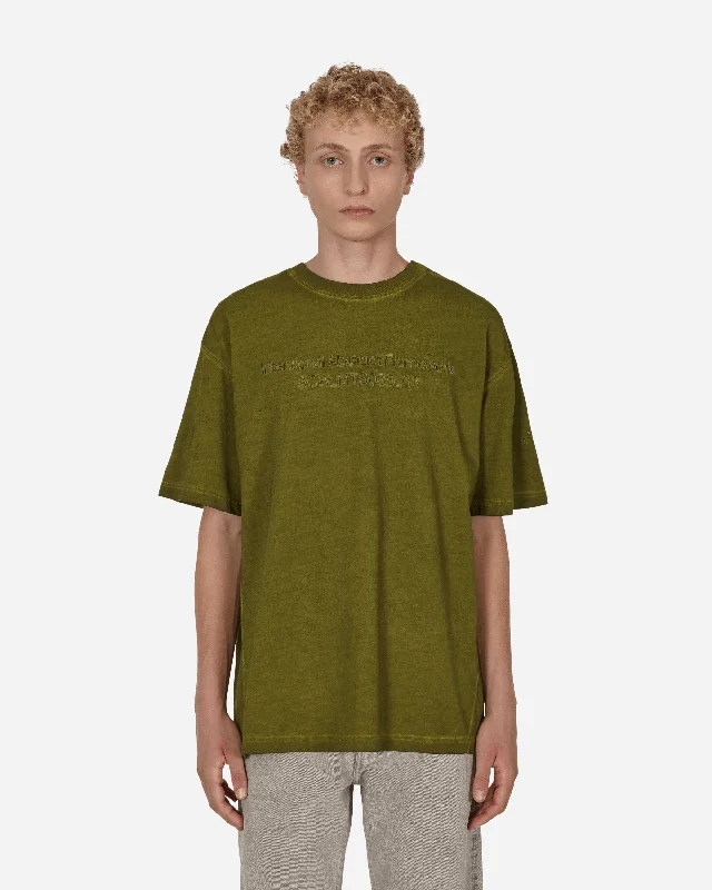 Men's short-sleeve urban style top-Overdye T-Shirt Green