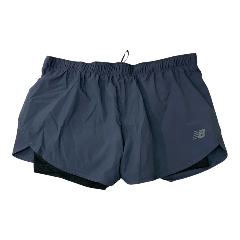 Men's durable casual pants-Athletic Shorts By New Balance In Blue, Size: L