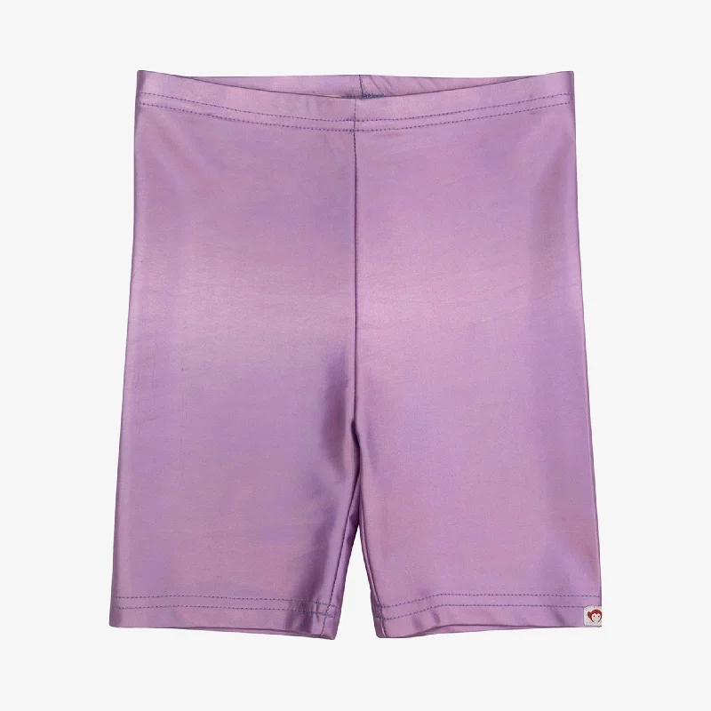 Men's relaxed denim jeans-Bike Shorts | Metallic Pink