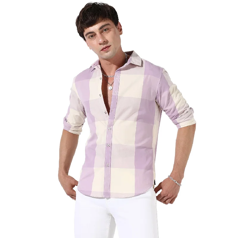 Men's slim casual shirt-Buffalo Checks Shirt