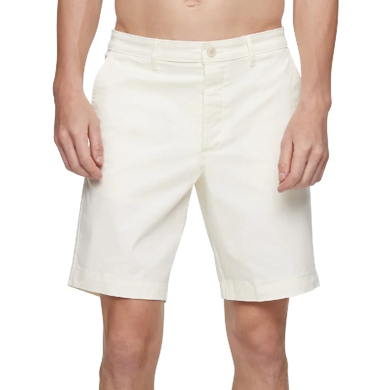 Men's dark khaki pants-Calvin Klein Men's Chino Shorts White Size 34