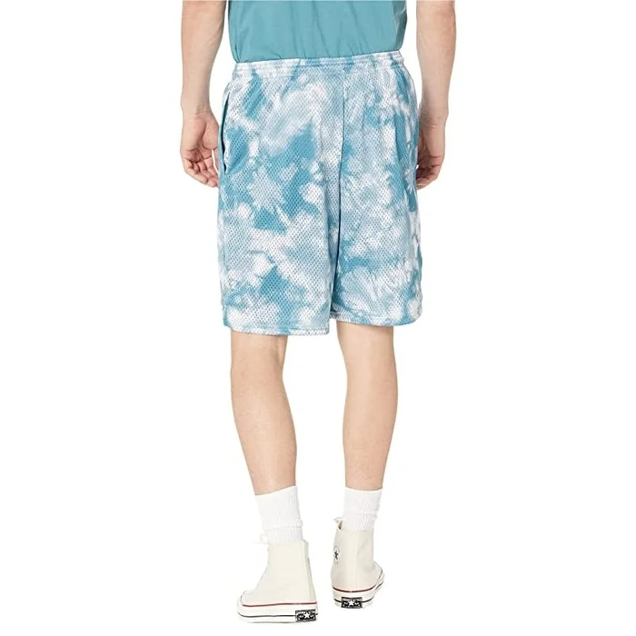 Men's rugged jogger pants-Champion Men's Classic Tie Dyed Mesh Shorts Blue Size Xx-Large