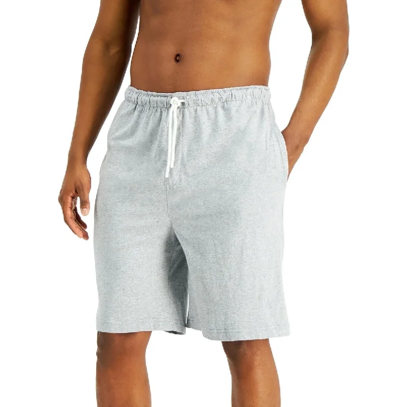 Men's rugged cargo pants-Club Room Men's Pajama Shorts Gray Size Xx-Large