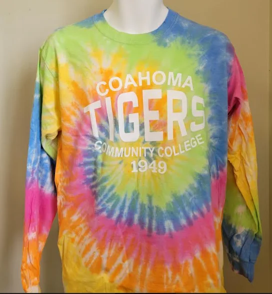 Men's short-sleeve breathable summer top-Coahoma L/S Tie Die Tee