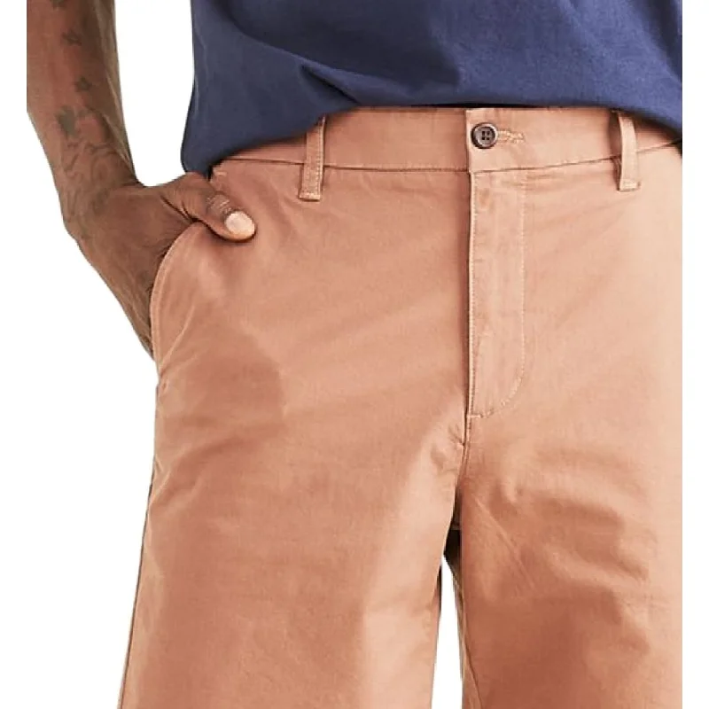 Men's casual straight pants-Dockers Men's Ultimate Supreme Flex Stretch Solid Shorts Brown Size 40