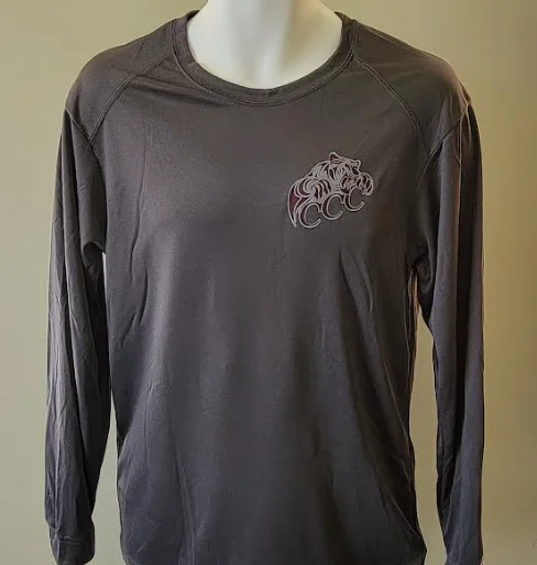 Men's short-sleeve durable top-Gray B-Core Tee L/S