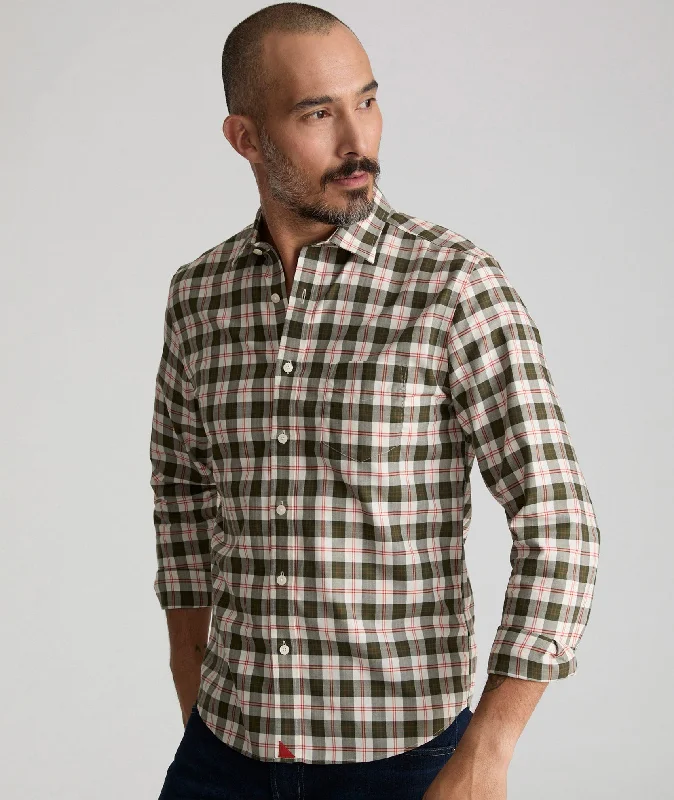 Men's short-sleeve denim shirt-Wrinkle-Free Harwin Shirt