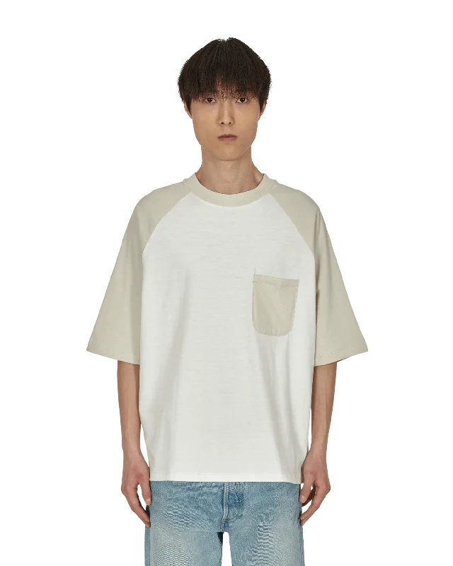 Men's short-sleeve cotton t-shirt-Raglan T-Shirt Beige