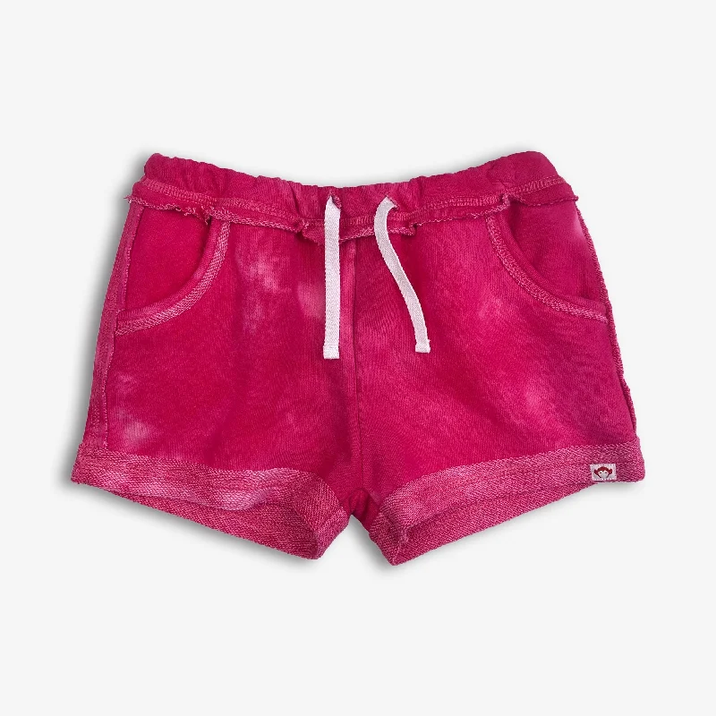 Men's skinny chino pants-Majorca Shorts | Fuchsia Marble