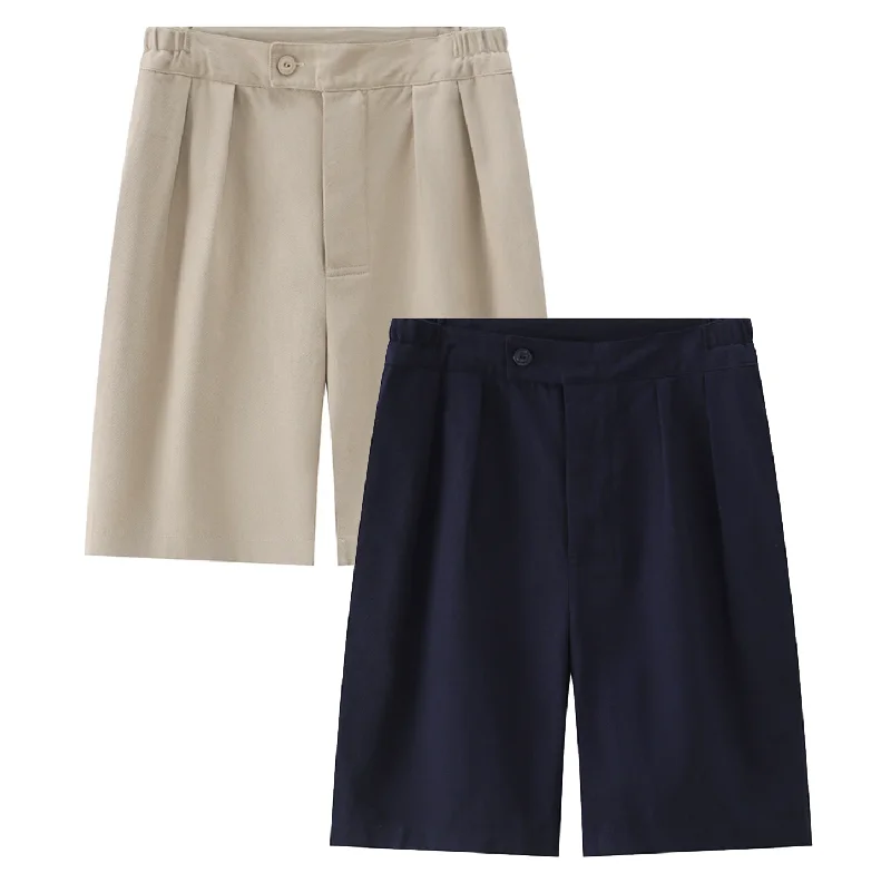 Men's relaxed fit khaki pants-MCNAIRY & CO ASSORTED TWILL SHORTS - RUGBY