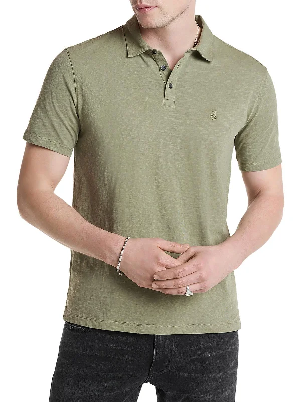 Men's breathable dress shirt-Mens Cotton Short Sleeve Thermal Shirt