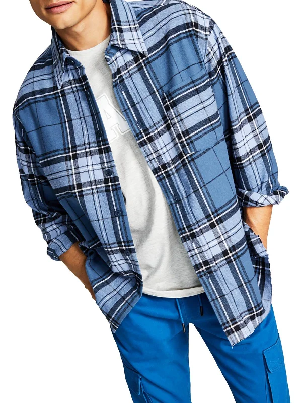 blue plaid