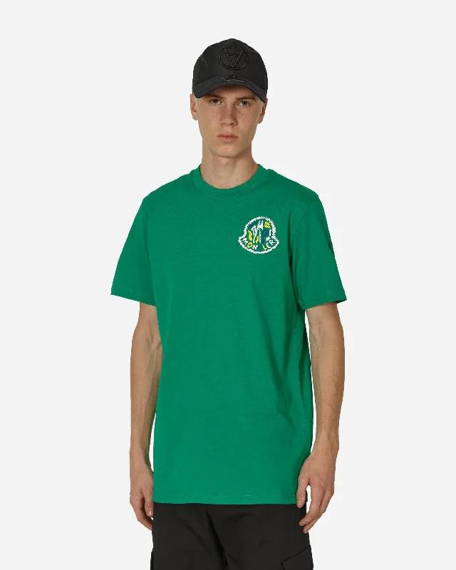 Men's short-sleeve casual breathable top-Logo T-Shirt Green