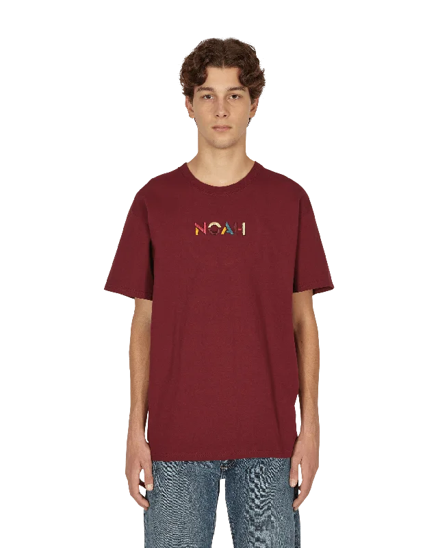 Men's short-sleeve modern casual shirt-Sign T-Shirt Red