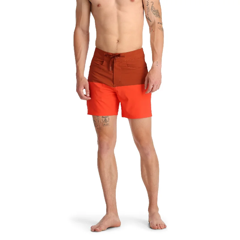 Men's trendy chino pants-Mens Nolan Hybrid Short - Twisted Orange