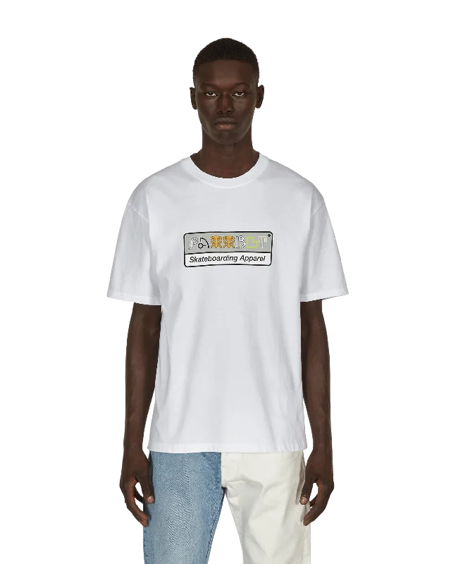 Men's short-sleeve affordable shirt-T-Shirt White