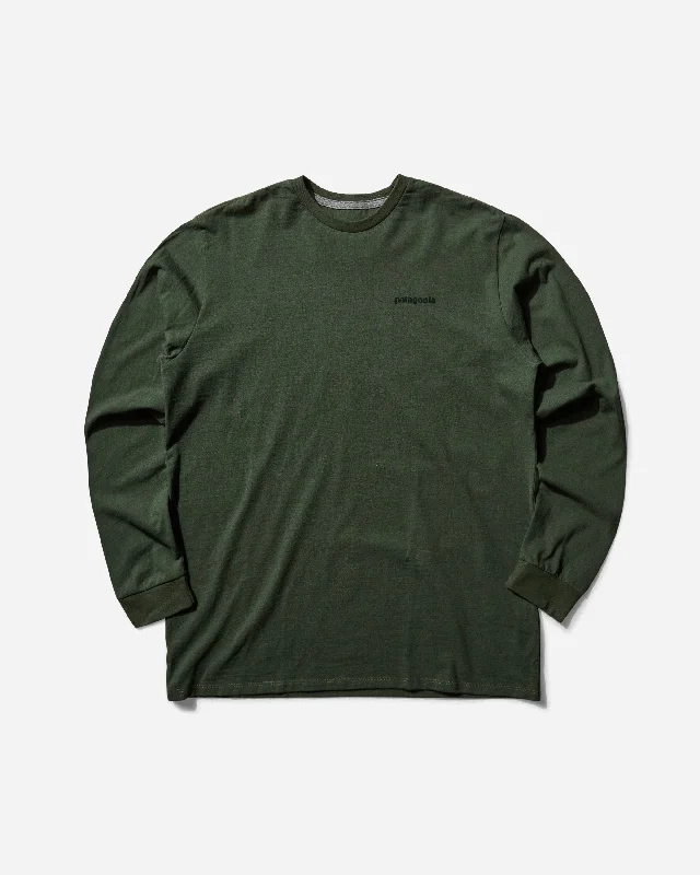 Men's short-sleeve breathable tee-Men's P-6 Logo Responsibili Longsleeve T-Shirt Torrey Pine Green