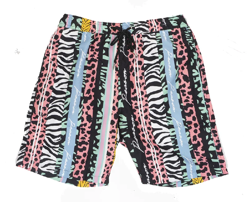 Men's classic dress pants-REASON GRAPHIC SWIM SHORTS MULTI - AZSW-036