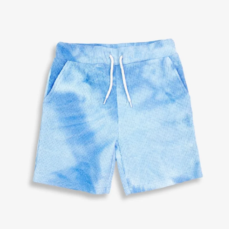 Men's relaxed jogger pants-Resort Shorts | Blue Tie Dye