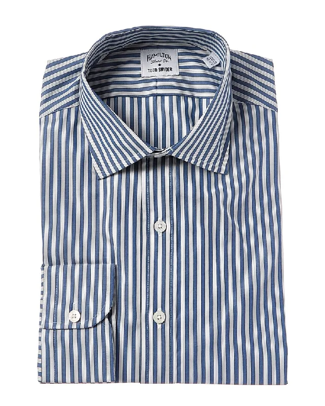 Men's luxury casual shirt-Todd Snyder x Hamilton Shirt Co. Dress Shirt