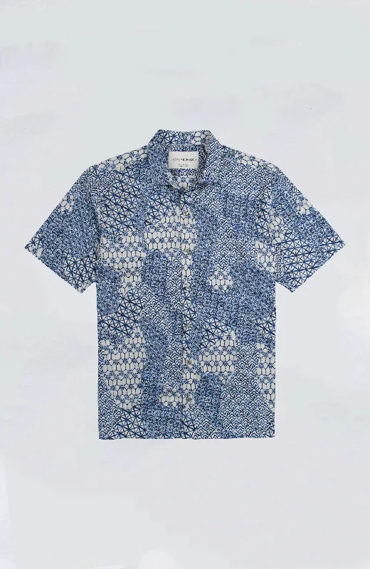 Men's modern linen shirt-Tori Richard - Gion Quarter Aloha Shirt