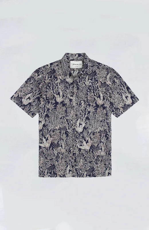 Men's premium denim shirt-Tori Richard - HI Horse Aloha Shirt