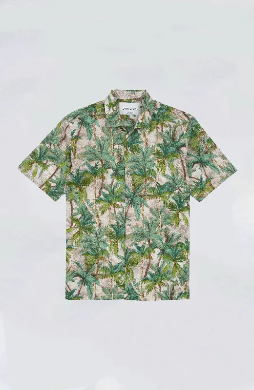 Men's slim oxford shirt-Tori Richard - Hidden Terrain Aloha Shirt