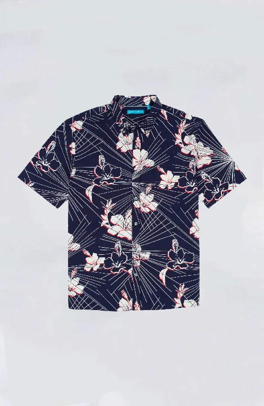 Men's soft formal shirt-Tori Richard - Cool Beams Aloha Shirt