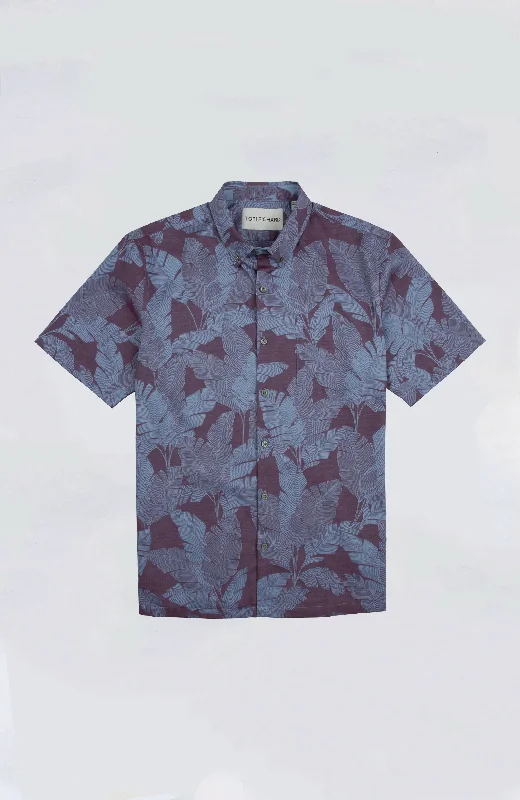 Men's slim plaid shirt-Tori Richard - Verdure Aloha Shirt