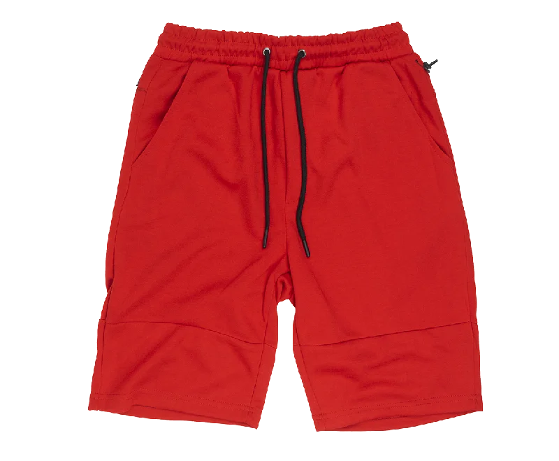 Men's soft jogger pants-TRUE BORN ATHLETIC SHORTS RED - TS723