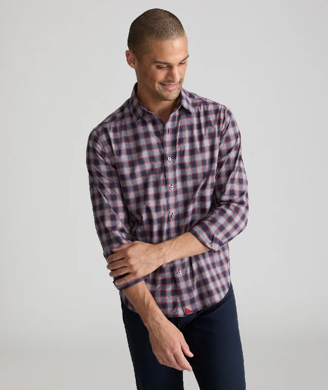 Men's trendy formal shirt-Wrinkle-Free Performance Shirt