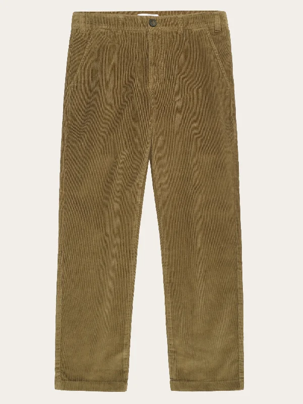 Men's classic cargo pants-Organic Cotton Chuck Corduroy Pants GOTS - Dark Olive