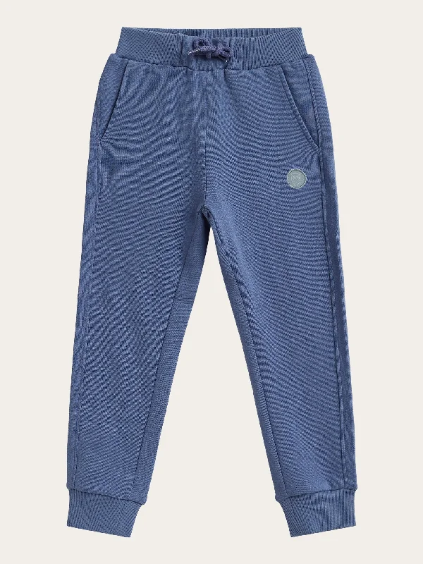 Men's dark stretch jeans-Badge jog pant - Moonlight Blue