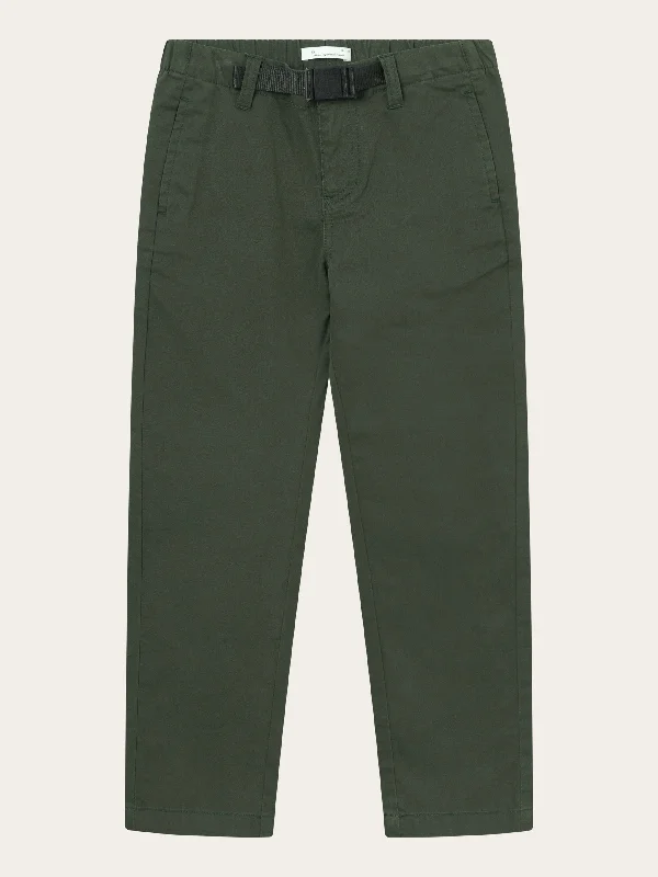 Men's rugged cargo pants-Baggy twill pant belt details - Forrest Night