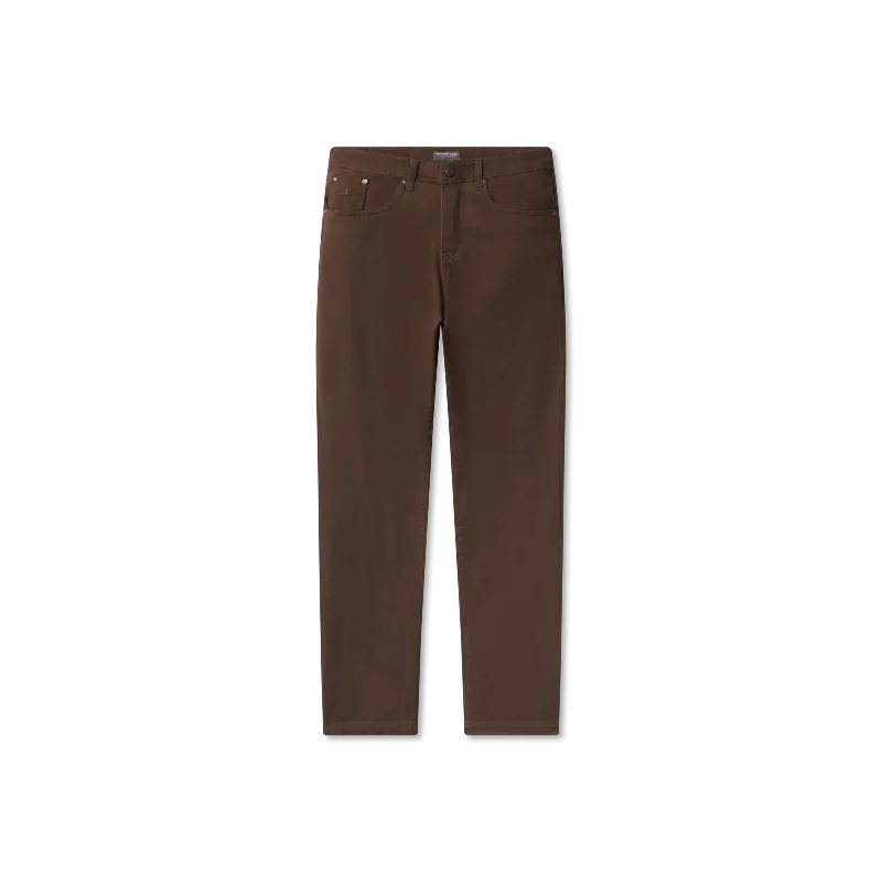 Men's formal denim jeans-Brazos Stretch Twill Pant - Dark Brown