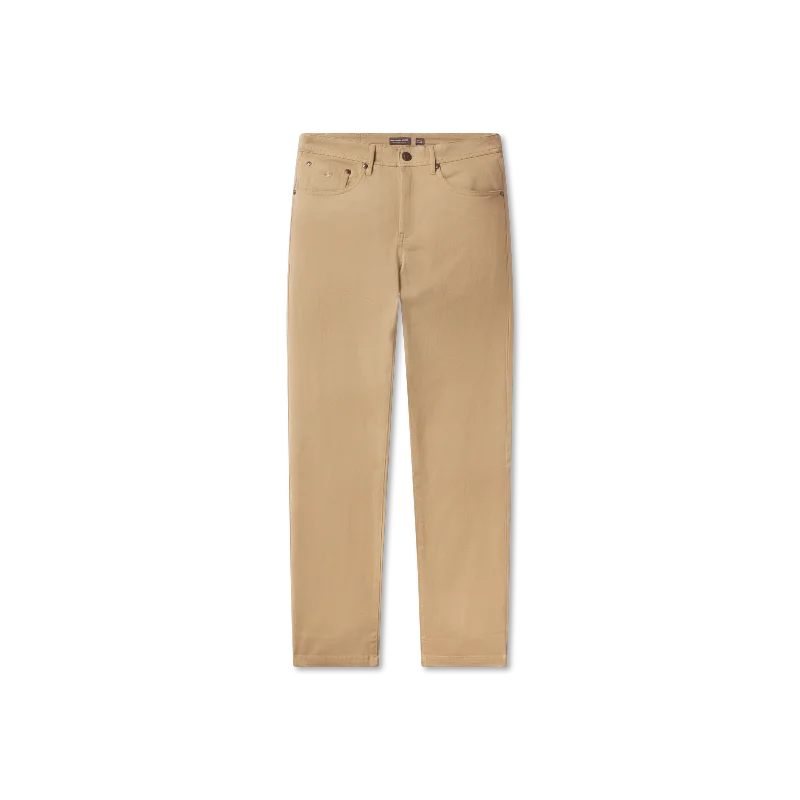 Men's classic straight jeans-Brazos Stretch Twill Pant - Khaki