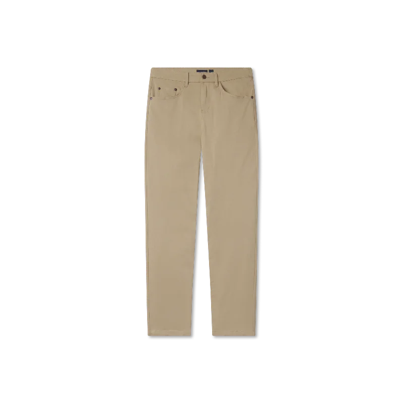 Men's slim jogger pants-Cahaba Comfort Stretch Twill Pant - Khaki