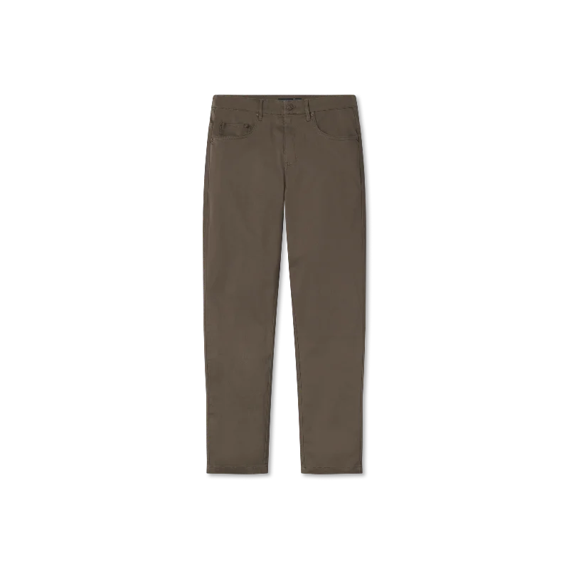 Men's lightweight chino pants-Cahaba Comfort Stretch Twill Pant - Stone Brown