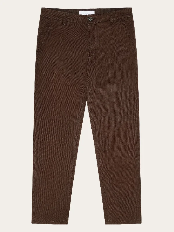 Men's formal denim jeans-Chuck Regular Canvas Pant - GOTS/Vegan - Demitasse (brown)