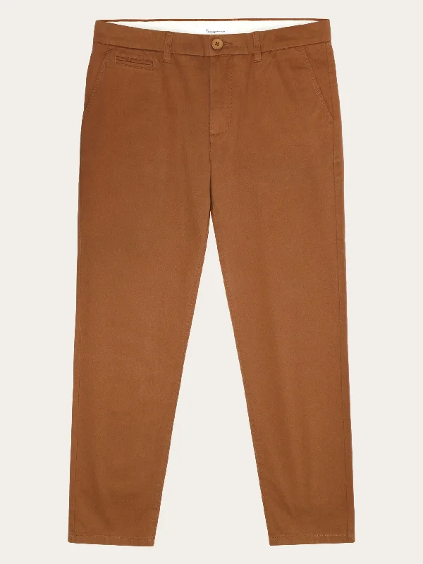 Men's slim straight pants-CHUCK regular twill chino pants - Dachshund