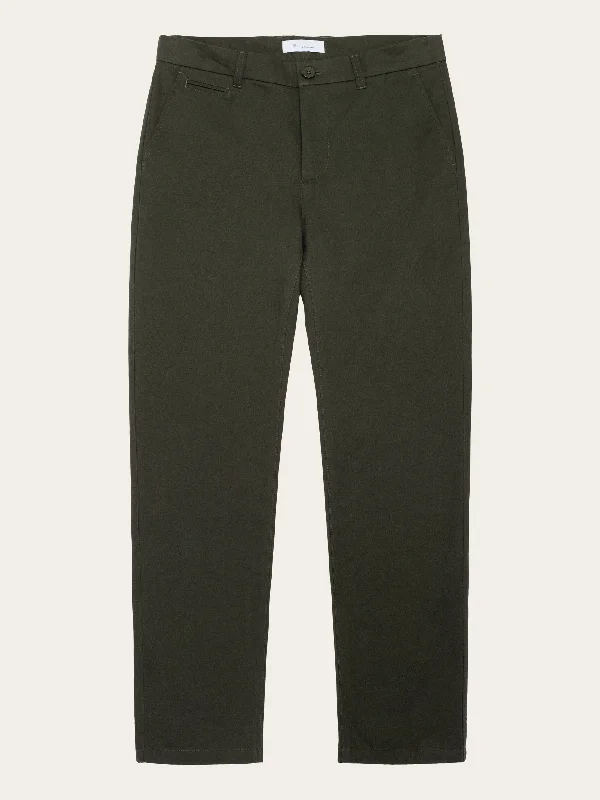 Men's relaxed fit khaki pants-CHUCK regular twill chino pants - Forrest Night