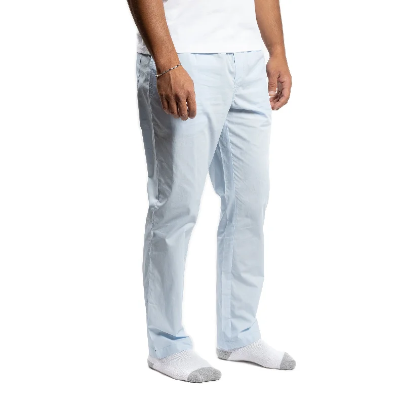 Men's rugged khaki pants-Cotton Pajama Pants - Blue