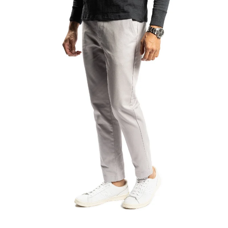 Men's slim jogger pants-Lightweight Stretch Chinos Slim Fit - Grey