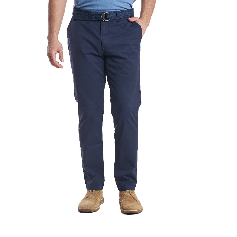 Men's dark rinse jeans-Lightweight Stretch Chinos Standard Fit - Navy