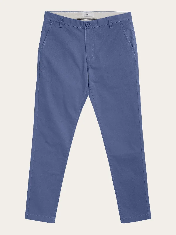 Men's rugged jogger pants-LUCA slim twill chino pants - Vintage Indigo