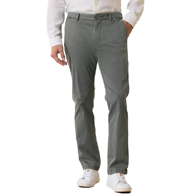 Men's slim fit khaki pants-Tommy Bahama Boracay Flat Front Pants - Fog Grey*