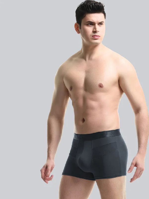 men's designer trunks-3 Pack Men’s Breathable Splicing Mesh Trunks