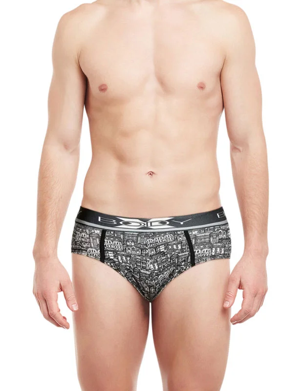 men's seamless trunks pack-Body X Printed Briefs-BX01B-1