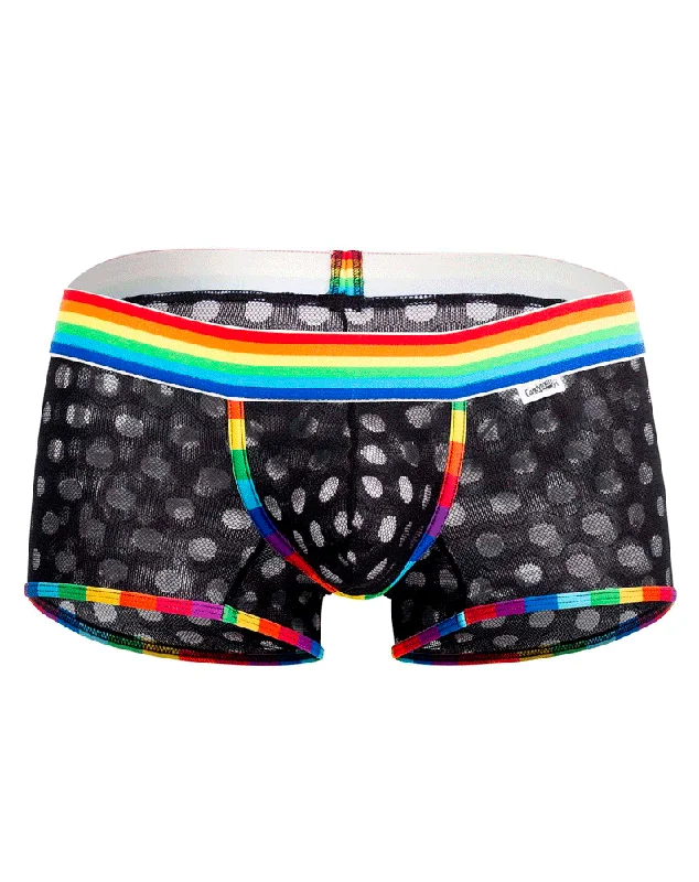 men's affordable boxer briefs pack-Candyman 99511x Polka Mesh Trunks