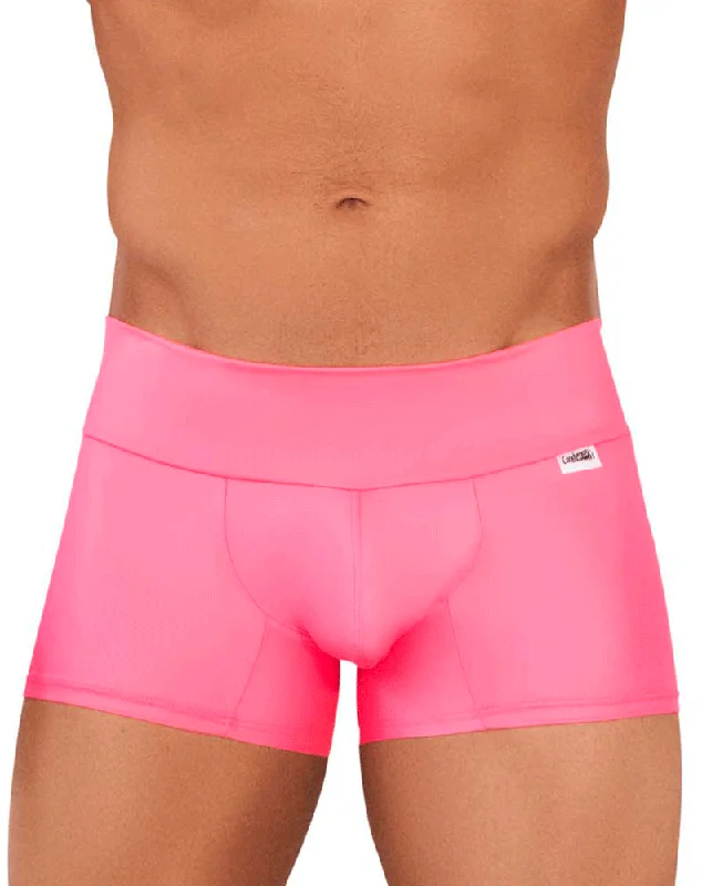 men's slim-fit boxer shorts for sleek look-Candyman 99729 Work-n-out Trunks Hot Pink